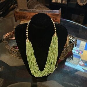 Elegant Green Beaded Necklace